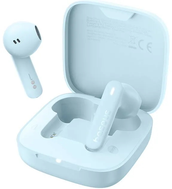 Casti Bluetooth Baseus Bowie E16 TWS, pt smartphone, wireless, bluetooth 5.3, microfon pe casca,5 ore durata baterie, albastru "A00061900313-01"  - 6932172654818