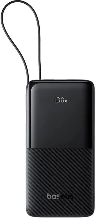 Baseus POWER BANK Bipow 2 Digital, display, capacitate 10000mAh, 20W, integrat USB Type-C, 1 x USB Type-C, 1 x USB, total 5V/3A, negru, "P10077101113-00" - 6932172670887