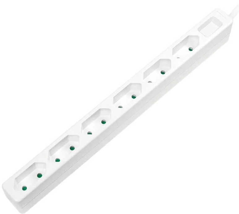 Logilink PRELUNGITOR LOGILINK, Euro skt x 6, 3G 1.0mm2, 230 V/7.5 A, 50 Hz, max. 1700 W, IP20, 1.5m, alb, "LPS231"