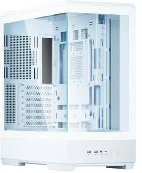 Carcasa PC Zalman  "P50", middle tower, gaming, fara sursa, suporta 10xfan, 1xfan inclus, PSU shroud, USB 3.1 gen1 x 2, audio+mic, 7 sloturi expansiune, alb, "P50 White"
