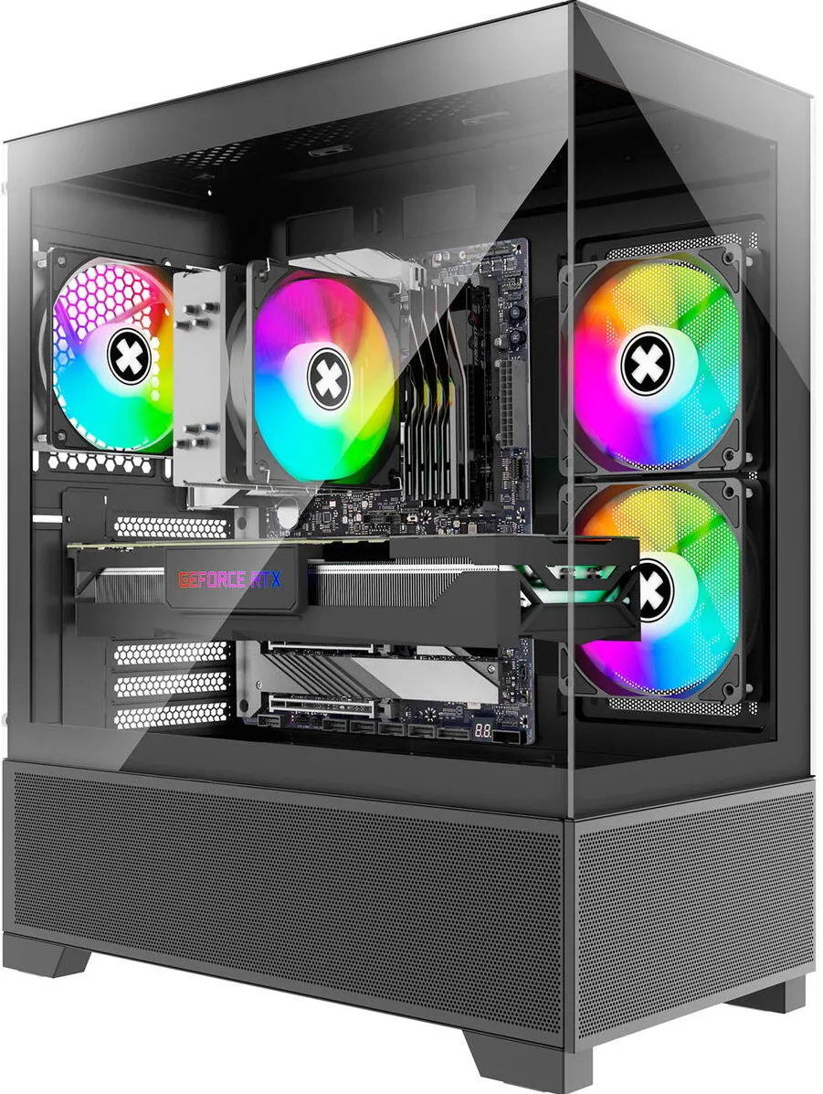 Carcasa PC Xilence Gehäuse BEAM Schwarz