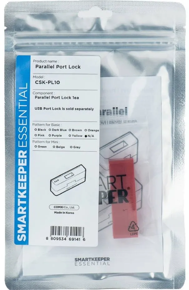 Hub USB SmartKeeper CSK-PL10 CSKPL10 1 x Parallel Port Lock N A SLSART-0097 SLSART0097 (SLSART-0097)
