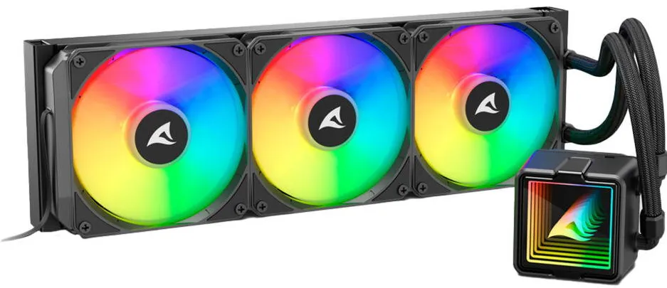 Cooler Sharkoon S100 ARGB, water cooling black