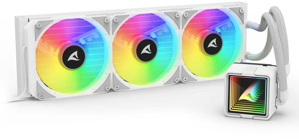 Cooler Sharkoon S100 ARGB, water cooling white