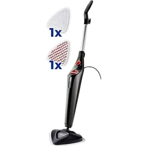 Curatitor cu Abur VILEDA Steam Plus + PowerPad, 1550 W, Negru/Rosu