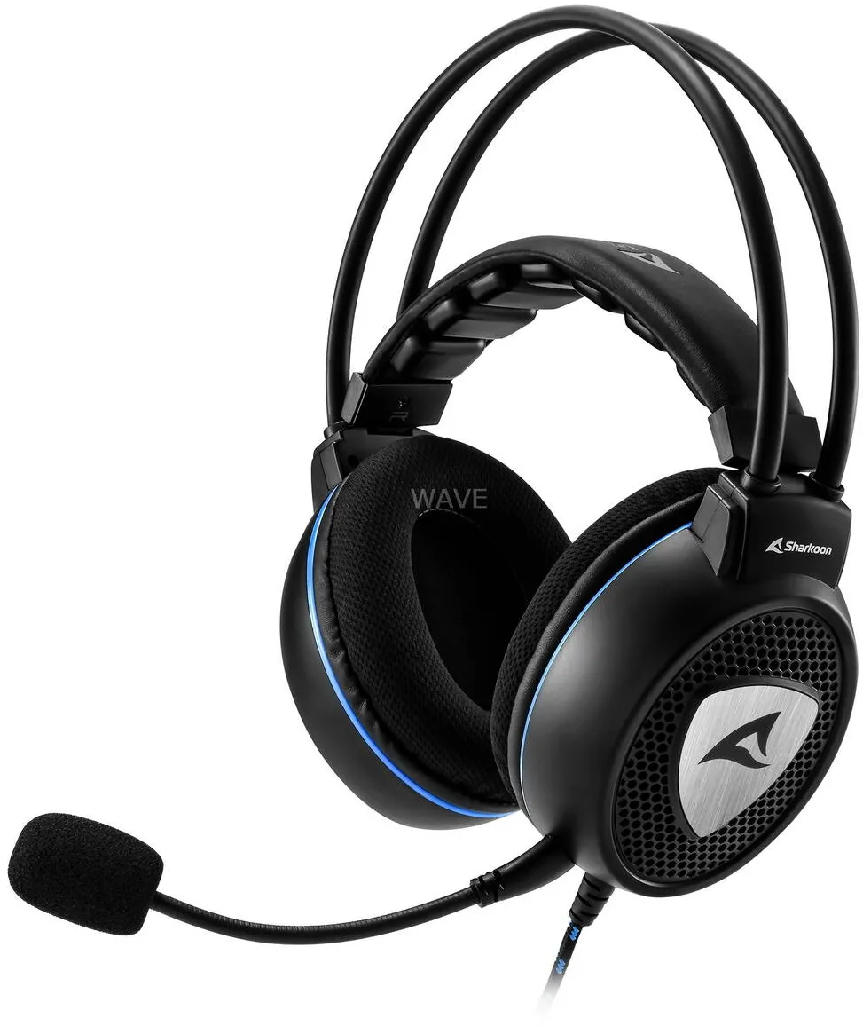 Casti Over-Head Sharkoon Skiller SGH10, gaming headset (black, 3.5 mm jack)