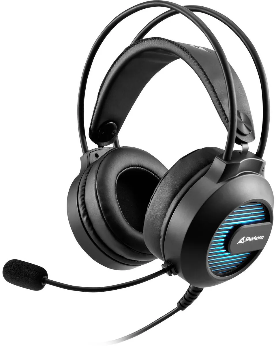 Casti Over-Head Sharkoon Skiller SGH20 (black, USB-A)
