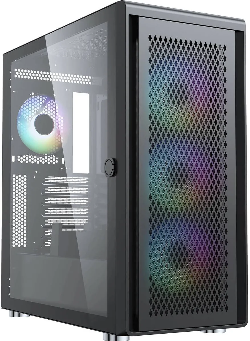 Carcasa PC Silentware Air 100, tower case black, tempered glass
