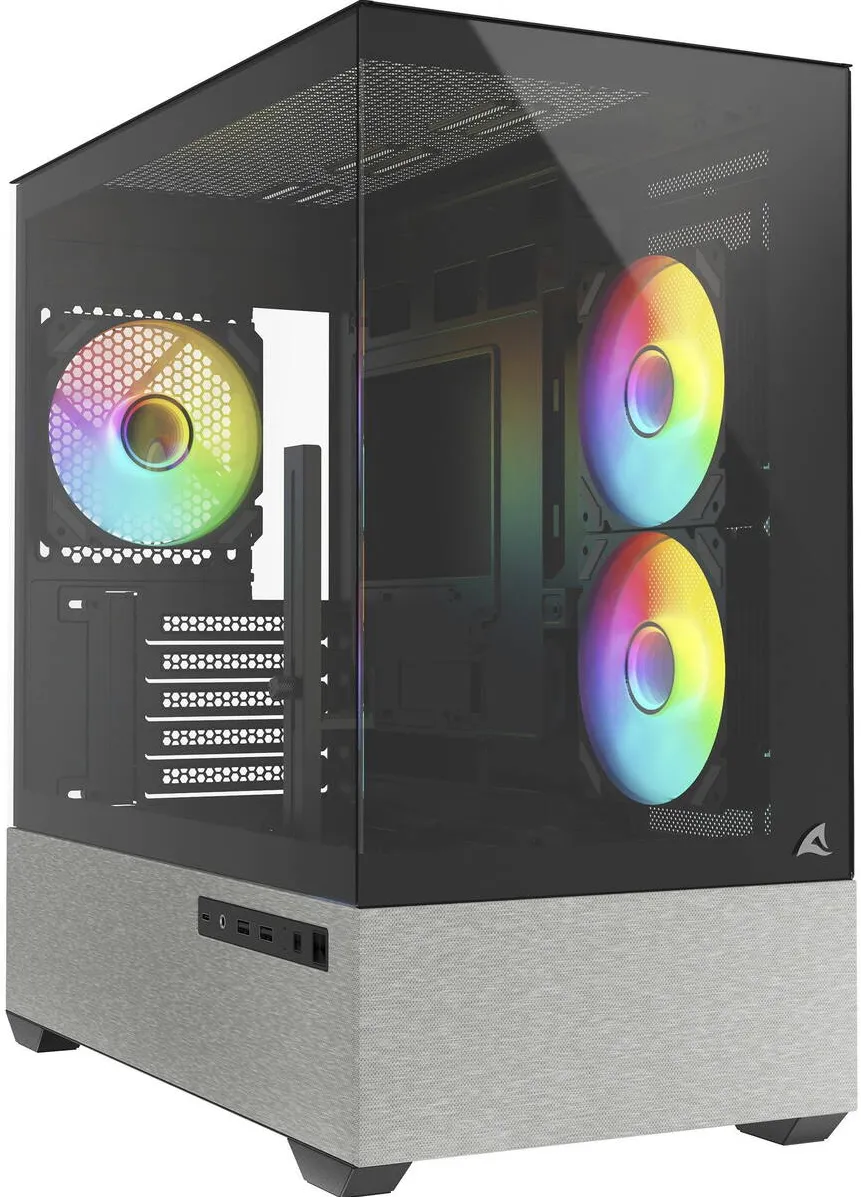 Carcasa PC Sharkoon MK7 ARGB, tower case black, tempered glass x 2