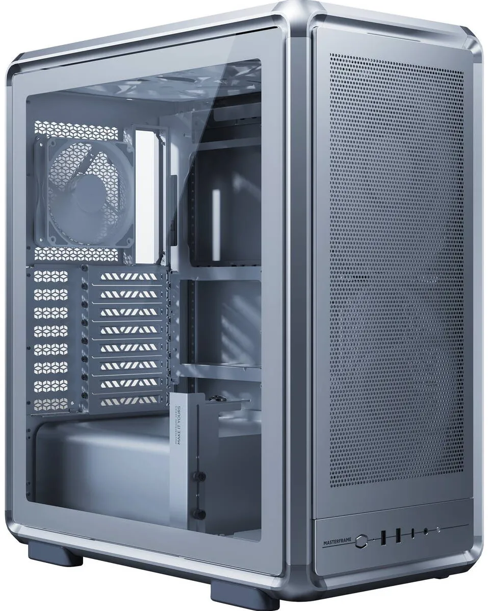 Carcasa PC Cooler Master Masterframe 500 Mesh, Tower Case Silver, Tempered Glass