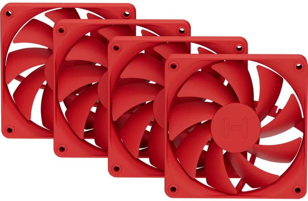 HYTE FA12, case fan red, 4-pack, 120 mm