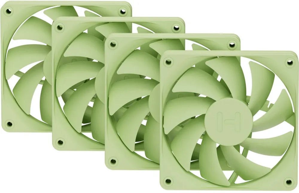 HYTE FA12, case fan light green, 4-pack, 120 mm