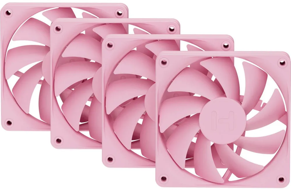 HYTE FA12, pink case fans, 4-pack, 120 mm