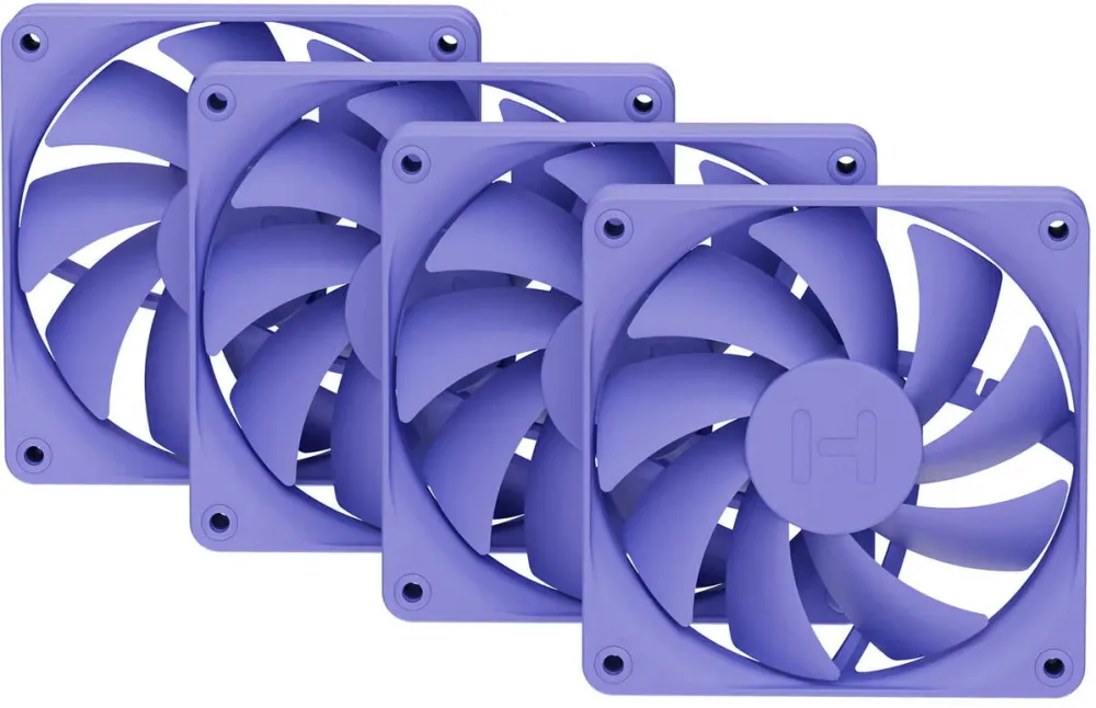 HYTE FA12, case fan purple, pack of 4, 120 mm