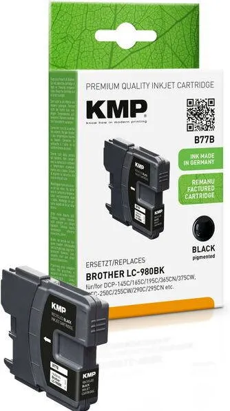 Cartus Imprimanta KMP Cartus cerneala, KMP, Compatibil cu Brother, 9.1 ml, Negru