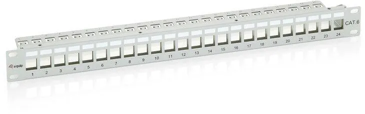 Accesoriu Retea EQUIP Panou ghidare cabluri, Metal, 1U, 44x483 mm, Gri