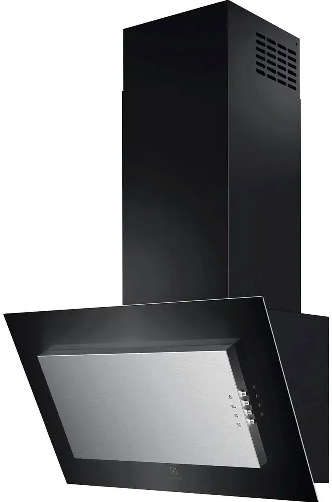 ELECTROLUX Hota incorporabila decorativa Electrolux LFV326Y, Putere de absorbtie 600 mc/h, Filtru de carbon inclus, 1 motor, 60 cm, Inox+Negru