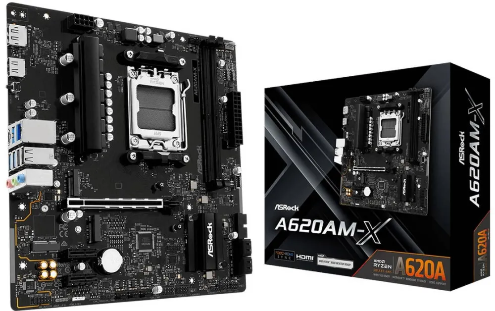 Placa de Baza ASRock Asrock A620AM-X motherboard AMD A620 Socket AM5 micro ATX