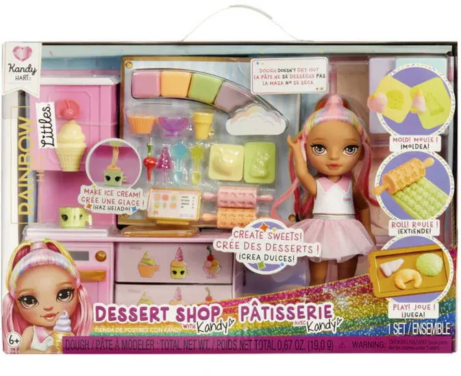 Mga Mga MGA Entertainment Rainbow High Little - Dessert Shop with Kandy Playset, Toy Figure