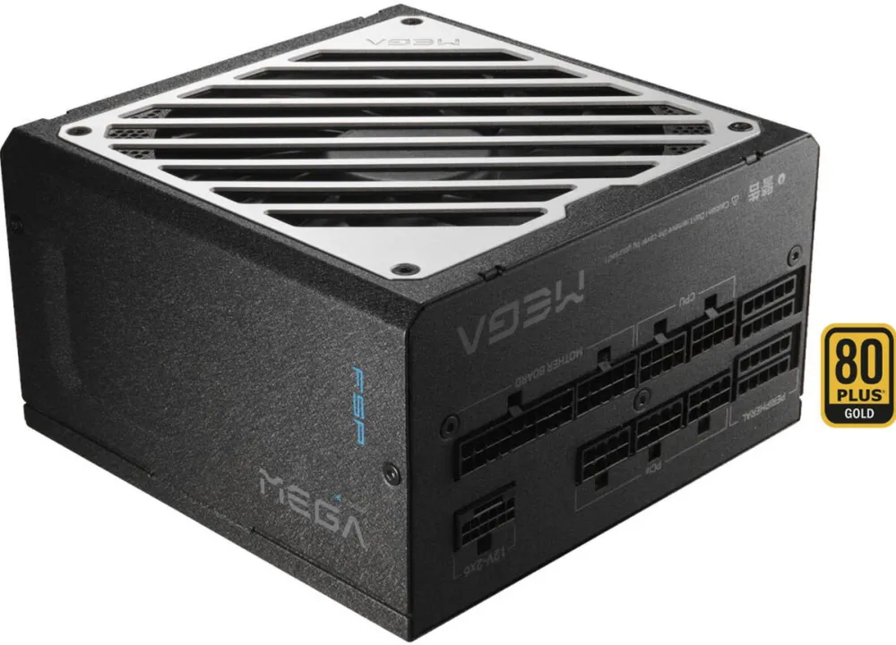 Sursa PC Fortron FSP MEGA GM 1000W (black/white, 1x 12-pin high power GPU, 3x PCIe, cable management, 1000 watts)