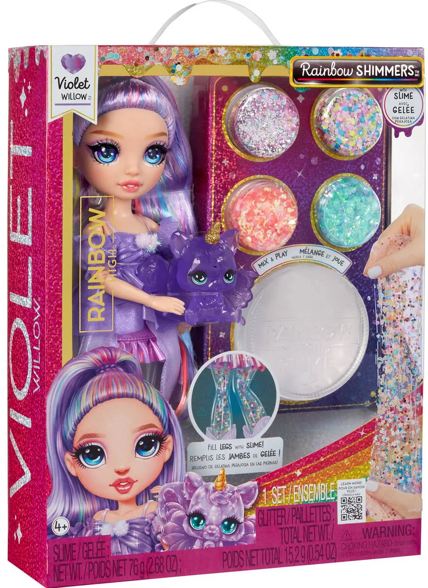 Mga Rainbow High Shimmers with Slime - Violet, doll