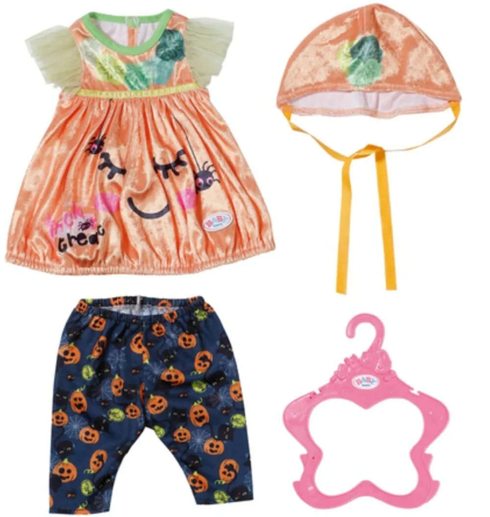 Zapf Creation BABY born Halloween pumpkin dress, doll accessories (43 cm)