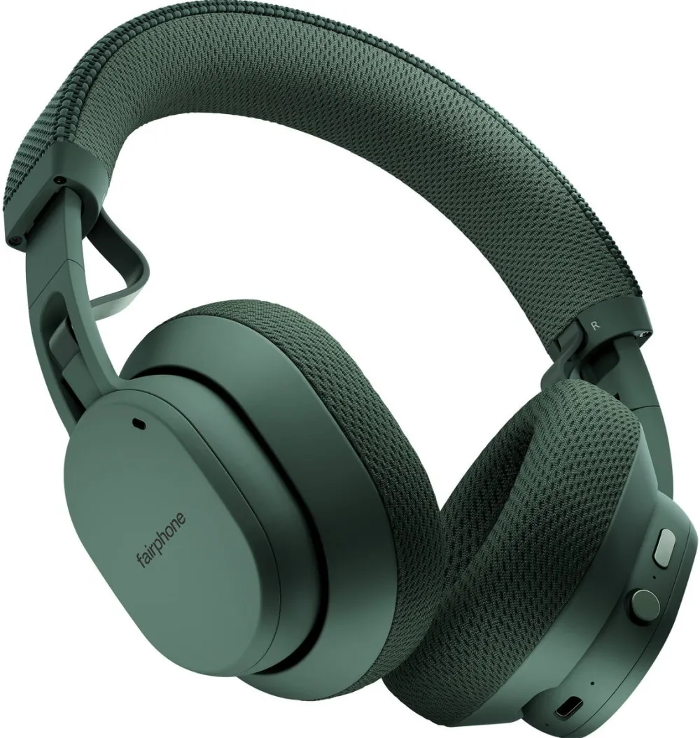 Casti Over-Head Fairphone Fairbuds XL (2025) Forest Green, headphones dark green, Bluetooth, USB-C