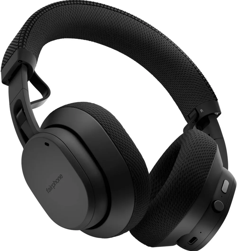 Casti Over-Head Fairphone Fairbuds XL (2025) Horizon Black, headphones black, Bluetooth, USB-C