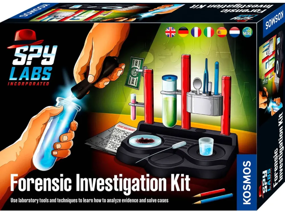 Jucarie creativa Kosmos Spy Labs Incorporated Forensic Investigation Kit, detective sets international version