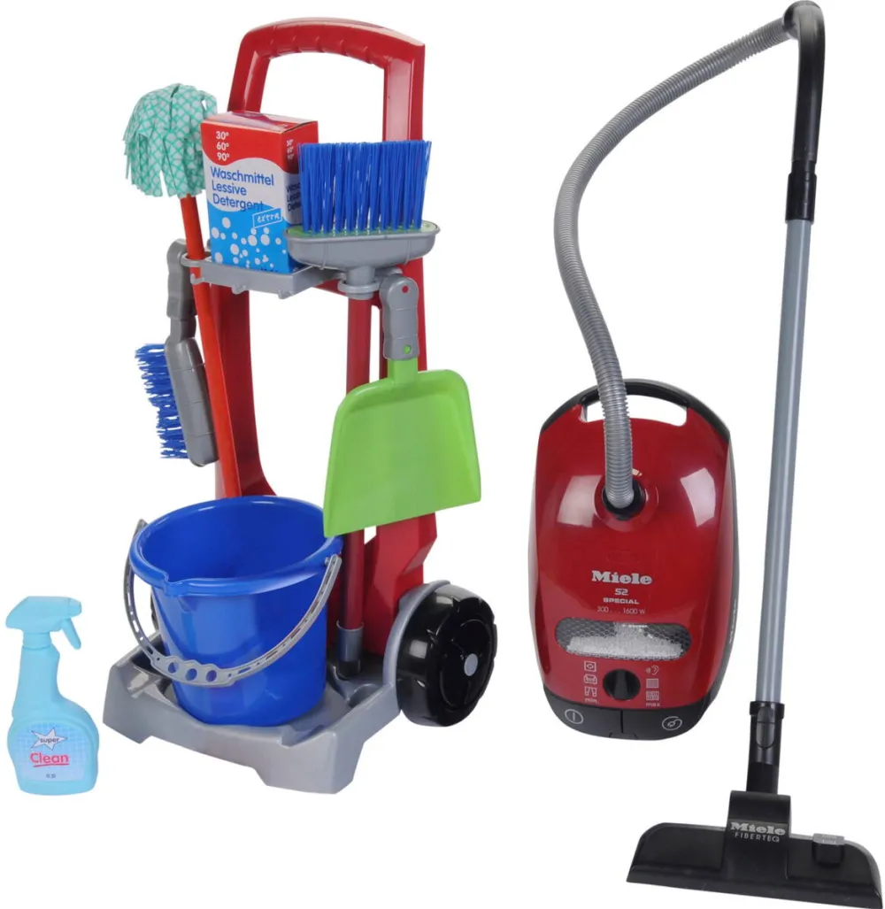 Jucarie creativa Theo Klein Miele - Vacuum cleaner with cleaning cart, children's household appliance