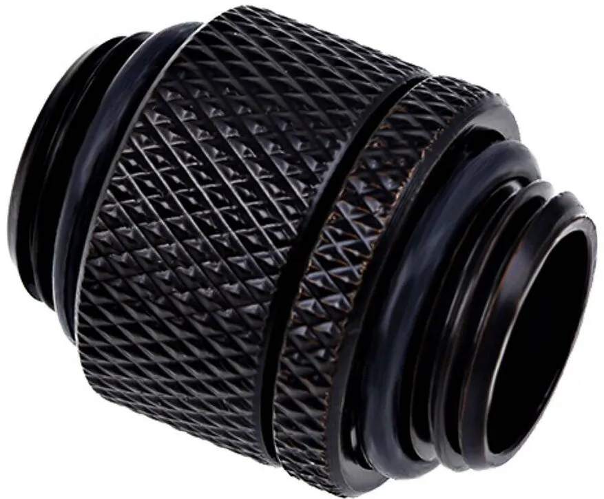 Alphacool Eiszapfen double nipple 1/4", black - 17244