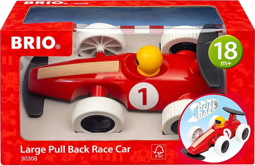 Ravensburger BRIO Pull Back Motorized Big Race Car Toy Vehicle