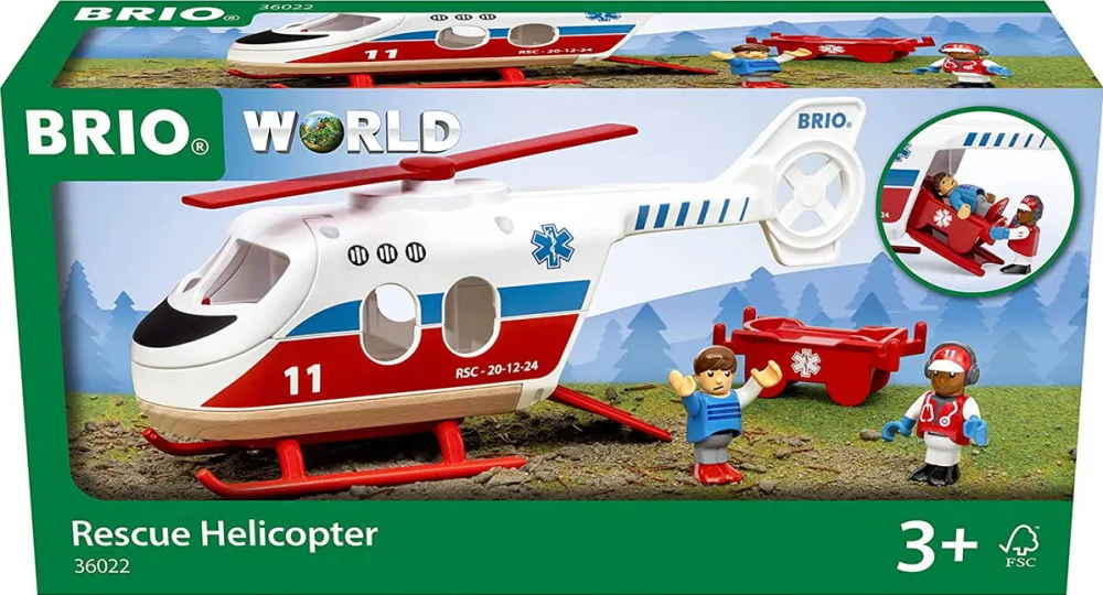 Ravensburger BRIO World Rescue Helicopter Toy Vehicle
