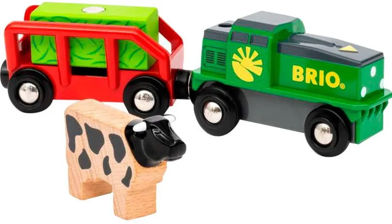 Ravensburger BRIO World Farm Battery Train Toy Vehicle