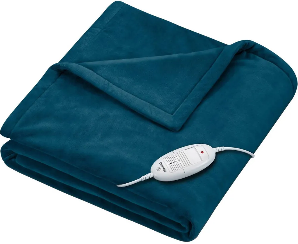 Beurer heated blanket HD75 Cosy Ocean, electric blanket (dark blue, 130 x 180 cm)