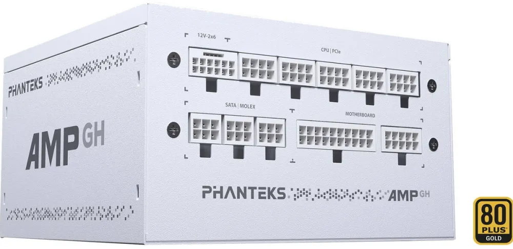 Sursa PC Phanteks AMP GH 750W 80 PLUS Gold, PCIe 5.1, ATX 3.1 - 750 Watt, white