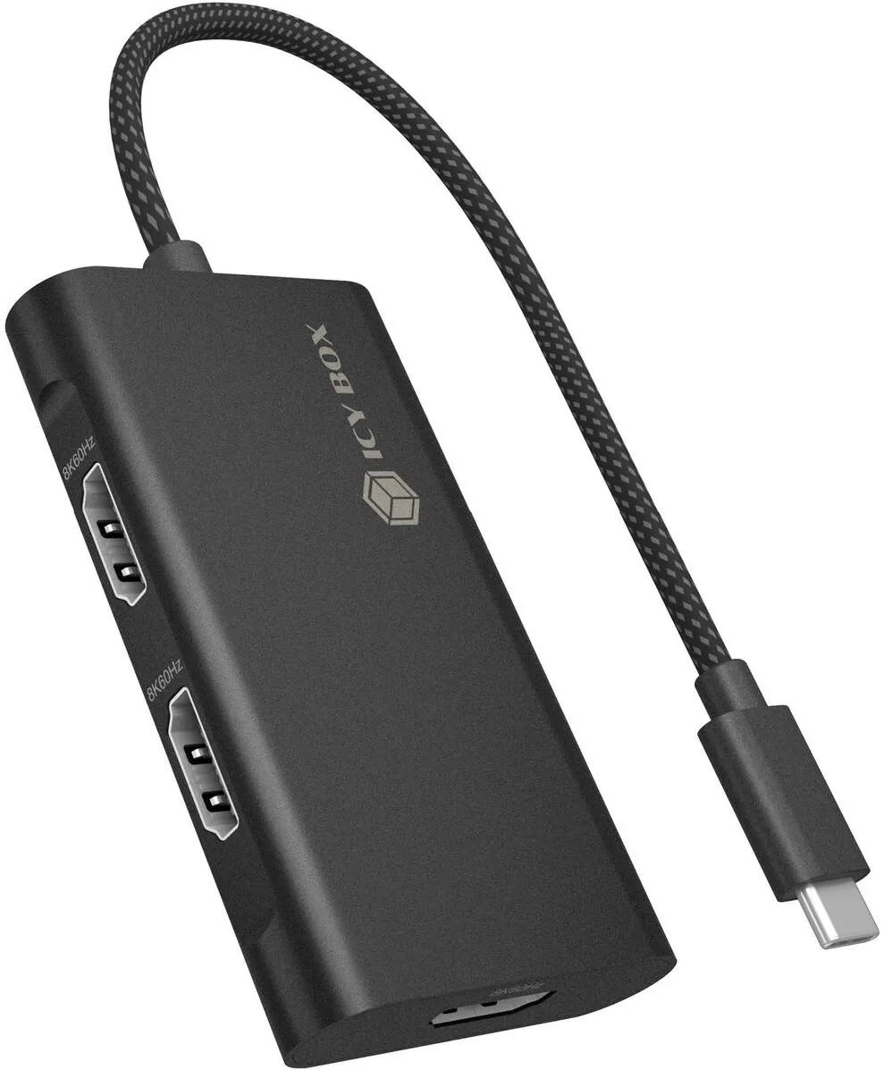 Rack Icy Box Rack IB-AD1030-C USB Type-C auf 3x HDMI