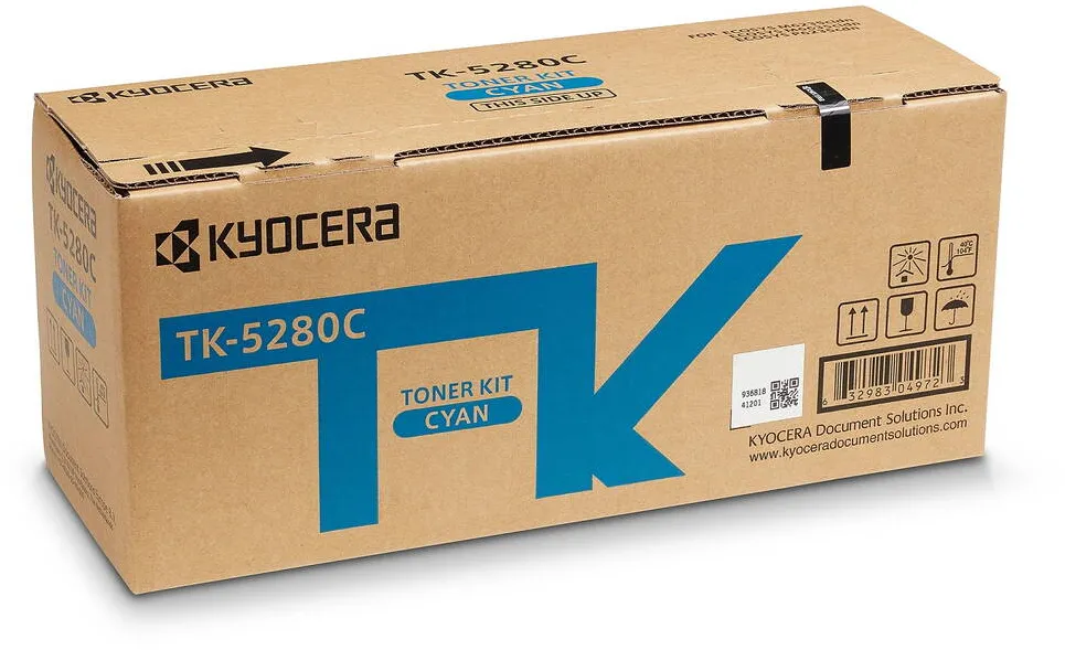 Toner imprimanta KYOCERA TK-5280C TK5280C Toner-Kit TonerKit Cyan (1T02TWCNL0)