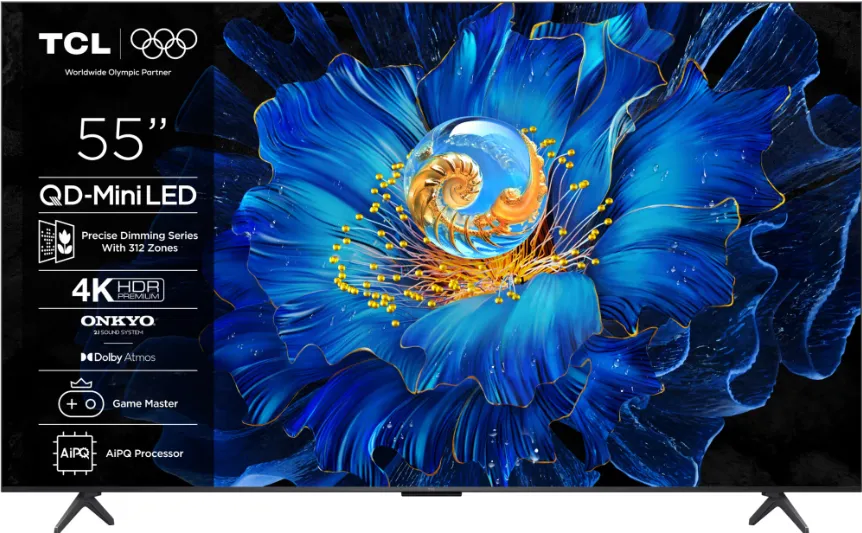Televizor TCL MiniLed 55C6KS, 139 cm, Smart Google TV, 4K, Clasa F