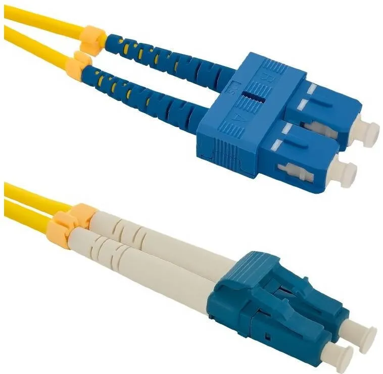 Cablu QOLTEC Cablu de retea din fibra optica cu conectare dubla pentru un singur mod , Qoltec , SC/UPC LC/UPC , G652D , 1m