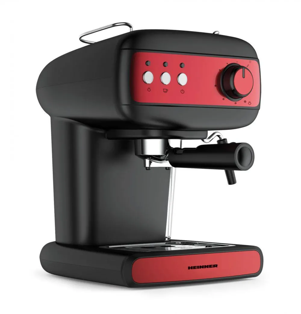 Espressor HEINNER Red Boquette HEM-1100BKRD, 850W, 15bar, 1.2L