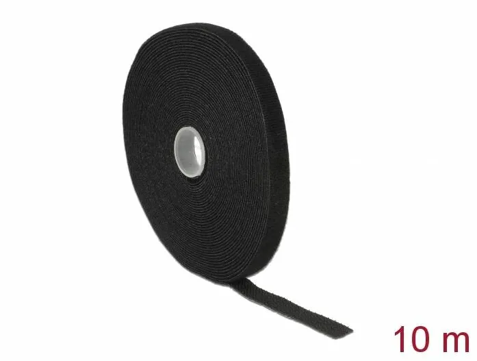 Modding PC DELOCK Banda velcro pe rulou L 10 m x l 13 mm, neagra