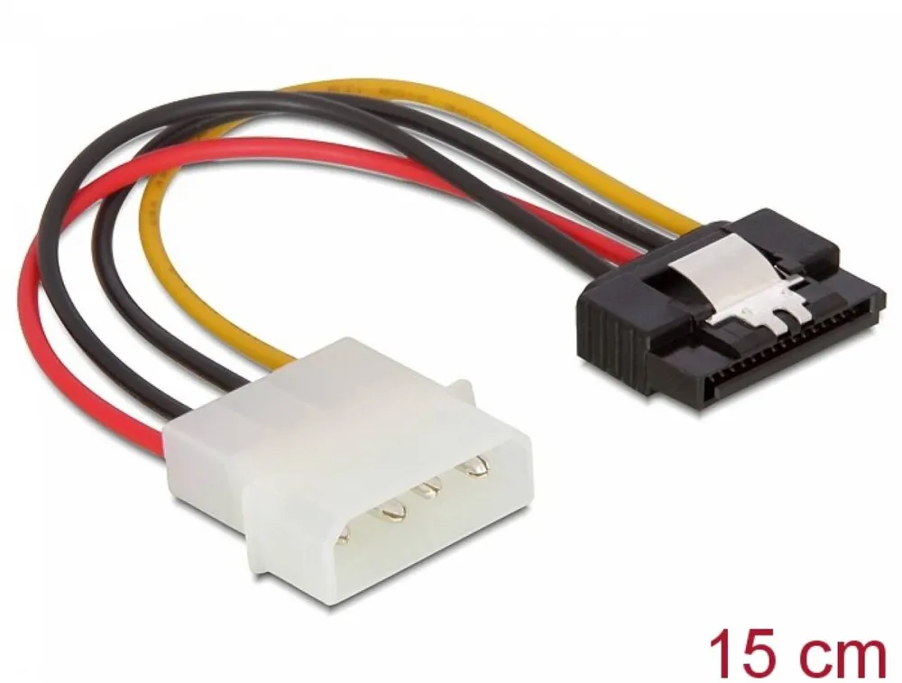 DELOCK 60120, power adapter - SATA power to 4 pin internal power - 12 cm