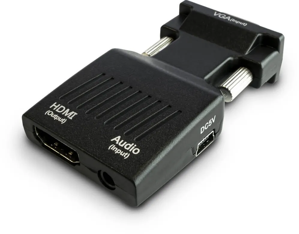 Adaptor SAVIO CL-145 VGA to HDMI converter, Audio, Full HD  Black