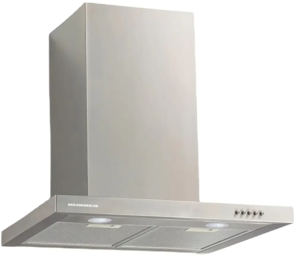 HEINNER Hota decorativa HDCH-660TSS, Putere de absorbtie 586 m3/h, 1 motor, Iluminare LED, 3 trepte de viteza, 60 cm, Inox