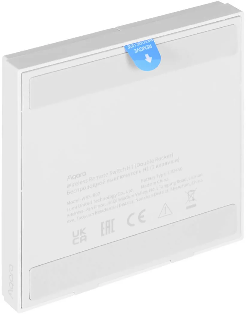 Aqara Intrerupator inteligent Smart Wall Switch H1, 2 buton
