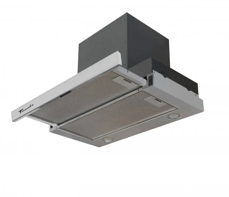Tornado Hota Telescopica Sonora 1200 (60), 1 motor, latime 60 cm, 3 viteze, absorbtie 1200 m3/ora, Inox