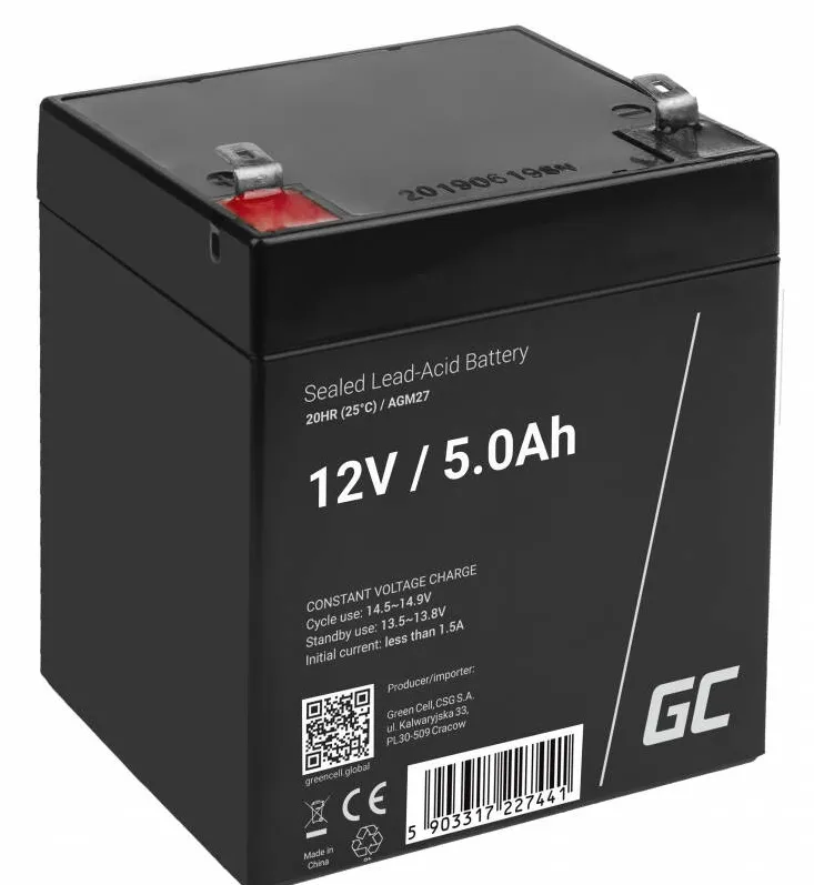 Green Cell AGM27 Baterie UPS Sealed Lead Acid (VRLA) 12 V 5 Ah