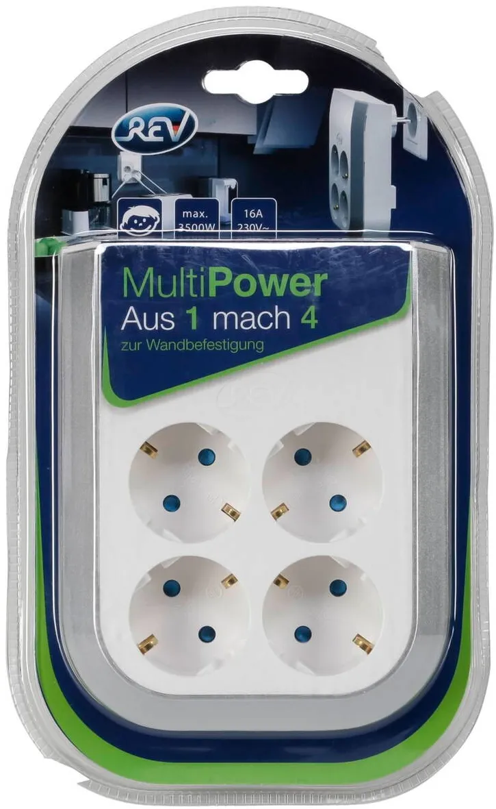 REV Priza / Prelungitor MultiPower 4-fold Socket extension
