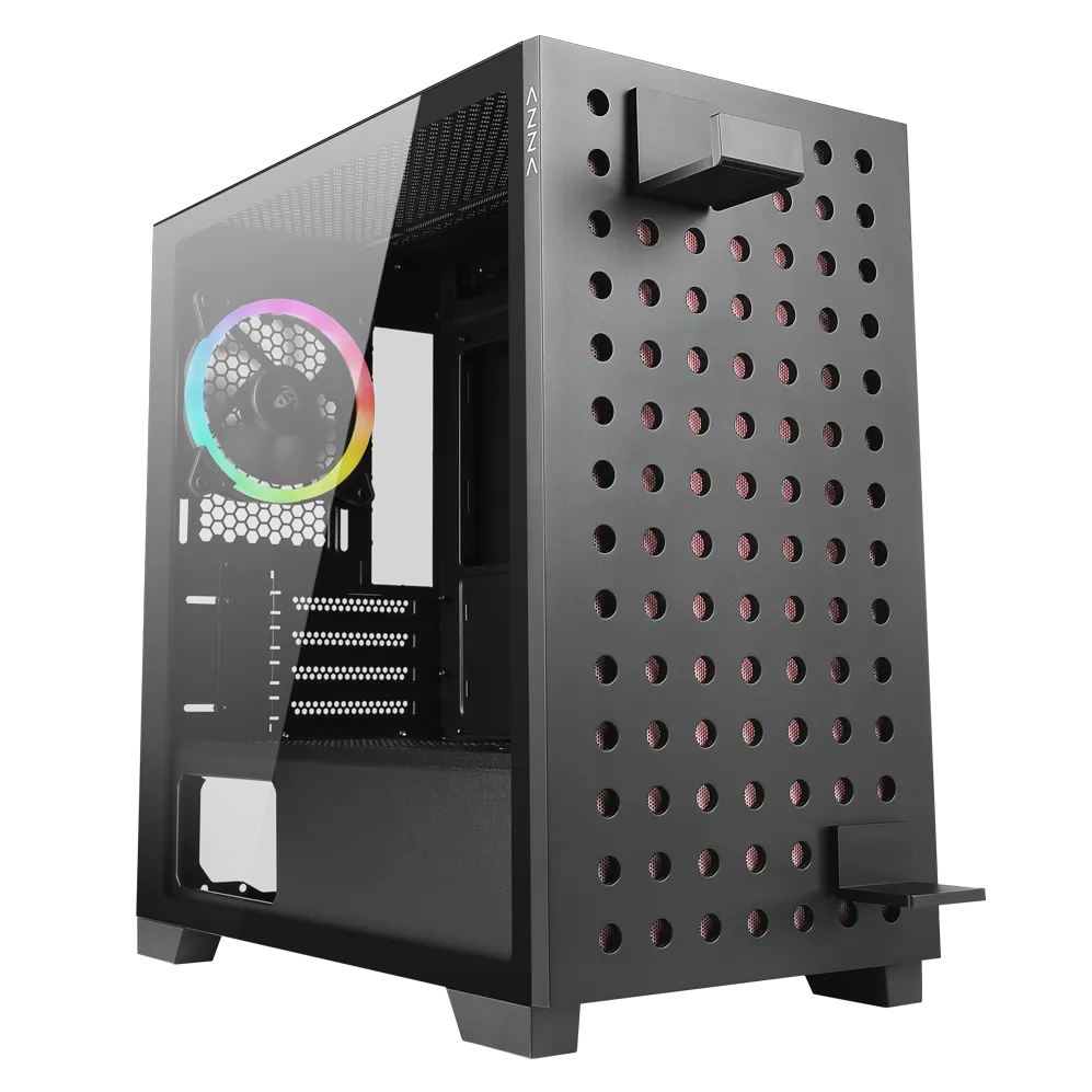 Carcasa PC AZZA Elise mATX CSAZ-140 Negru